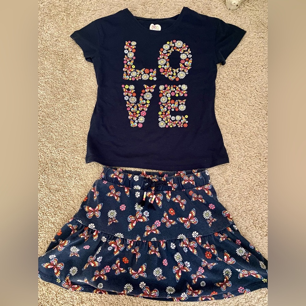 Girls T-shirt & skirt set